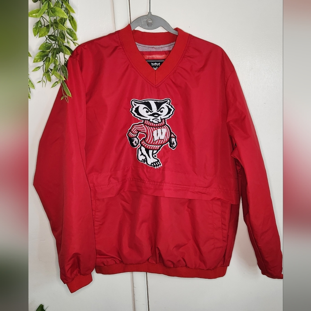Red Pullover with Mascot Logo
